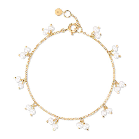Pulseira Cachos Pérola 18k