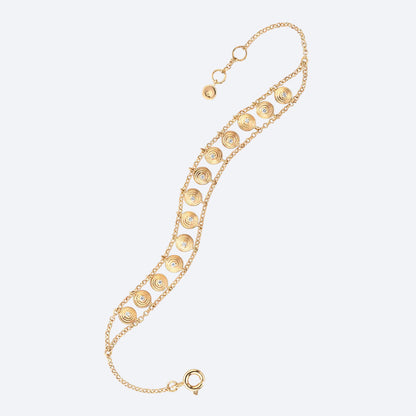 Pulseira Ciclos Crochê 18k