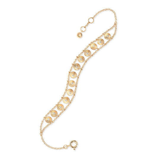 Pulseira Ciclos Crochê 18k