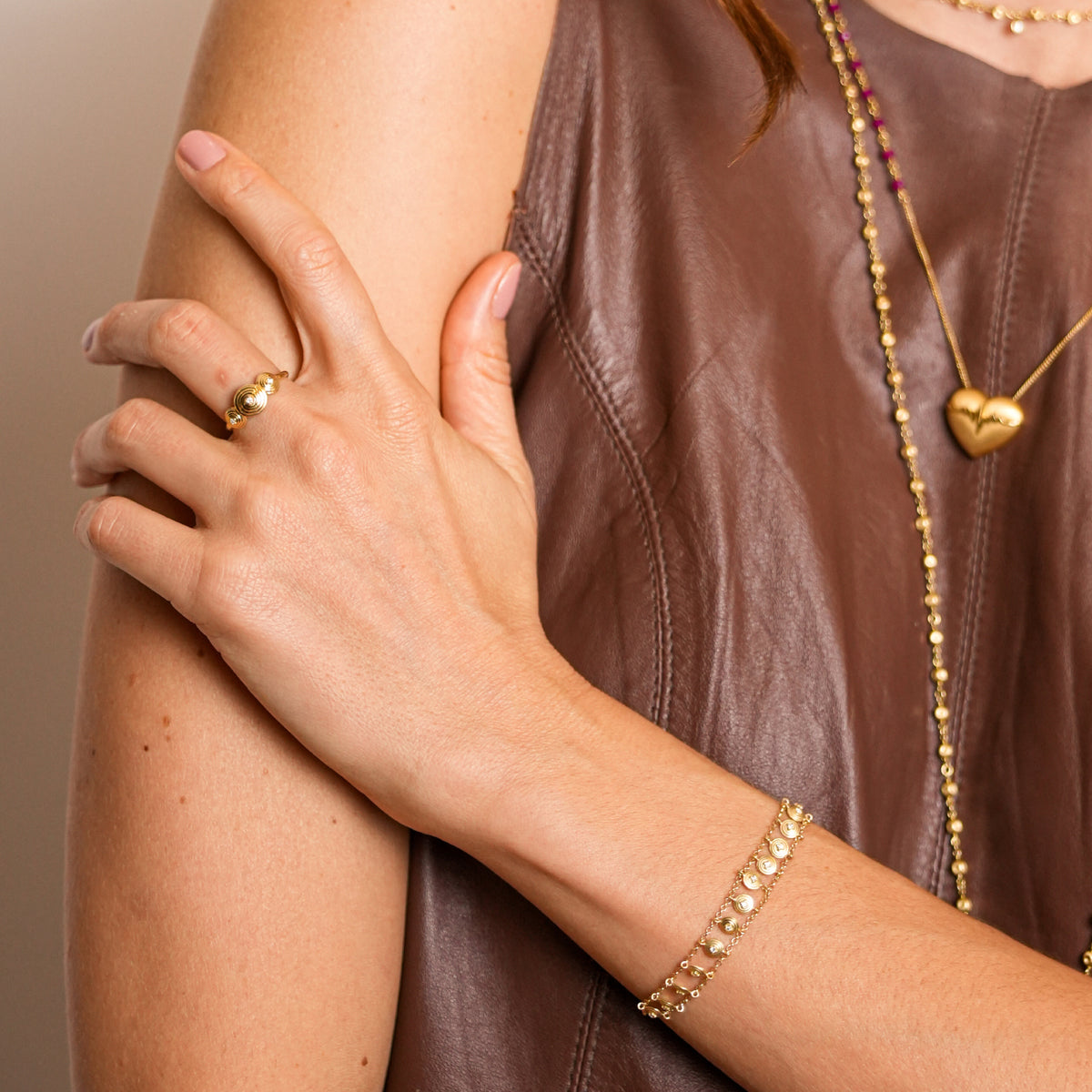 Pulseira Ciclos Crochê 18k