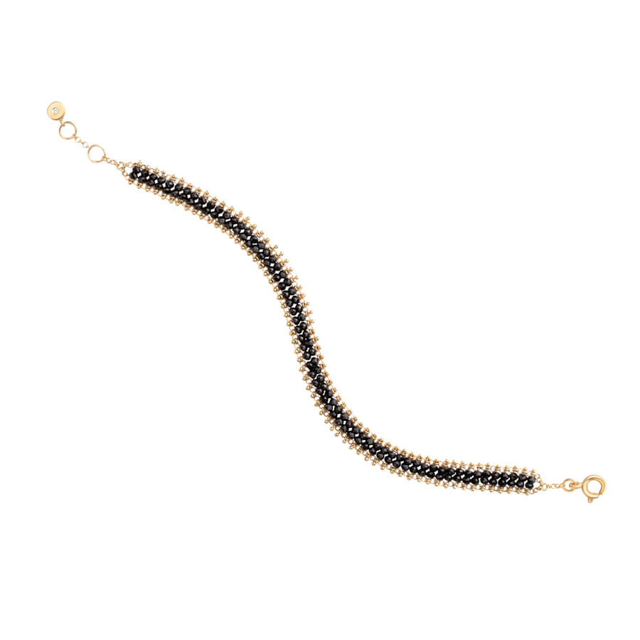 Pulseira Crochê Espinélio P 18k