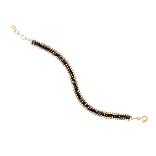 Pulseira Crochê Espinélio P 18k
