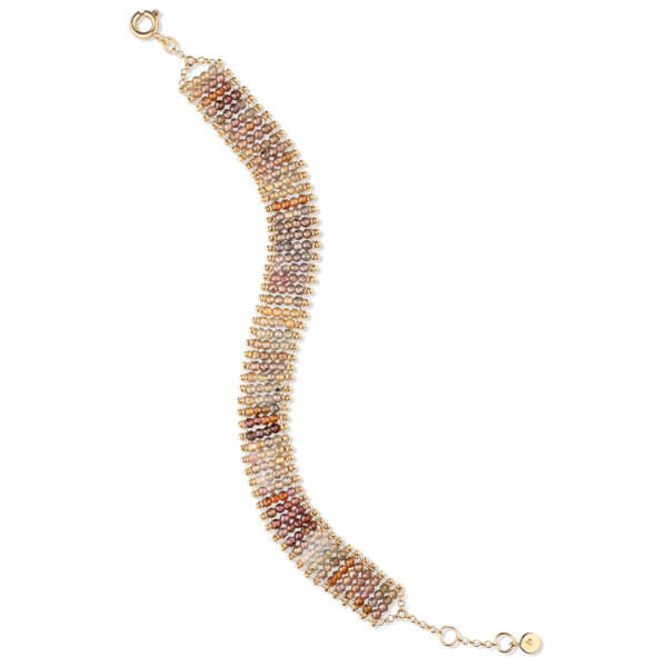 Pulseira Crochê Terroso G 18k