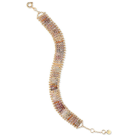 Pulseira Crochê Terroso G 18k