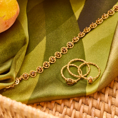 Pulseira Duna Andaluzita Inteira 18k