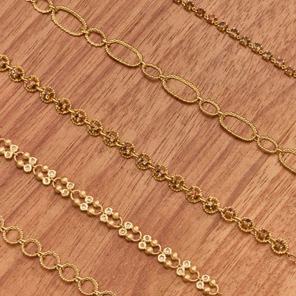 Pulseira Duna Andaluzita Inteira 18k