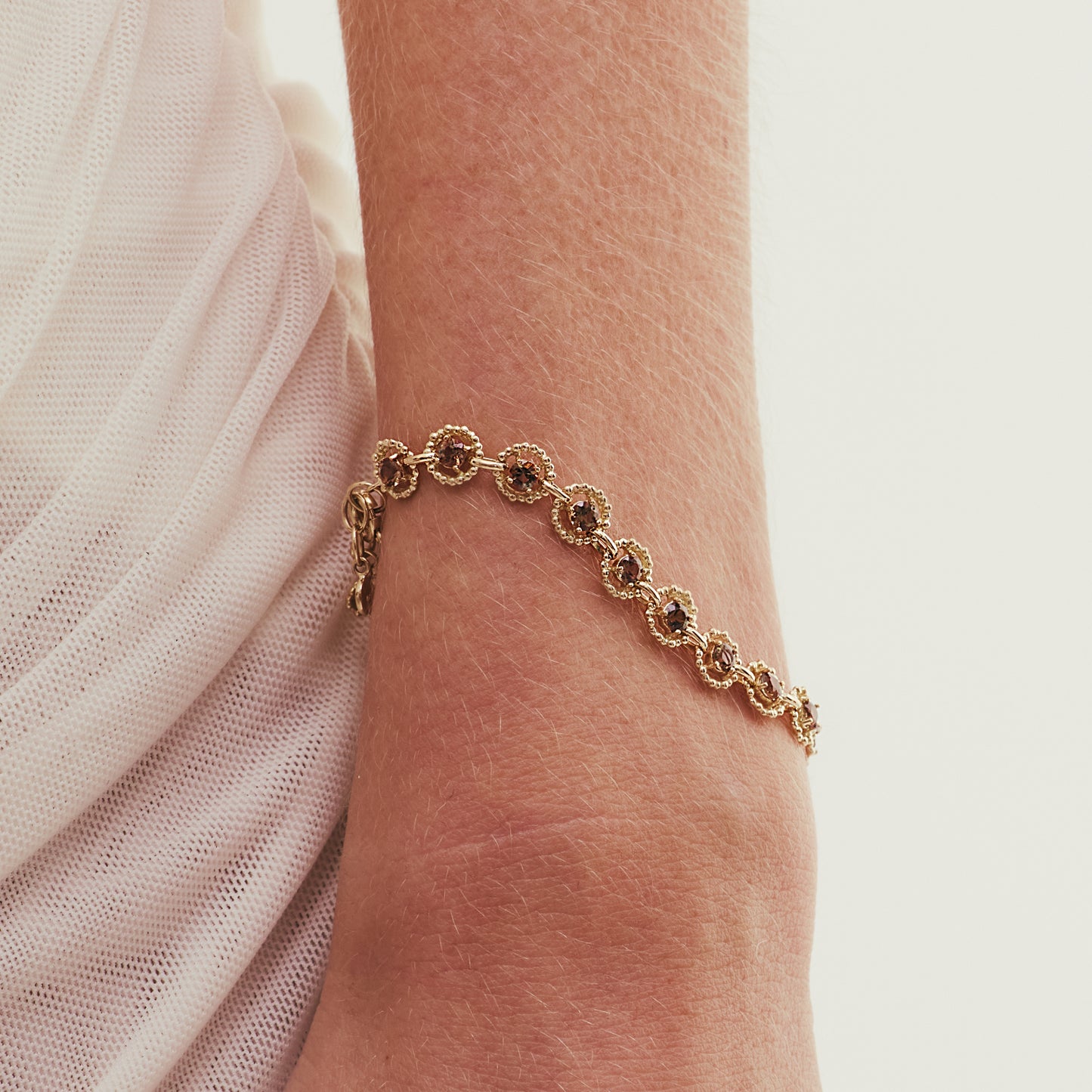 Pulseira Duna Andaluzita Inteira 18k