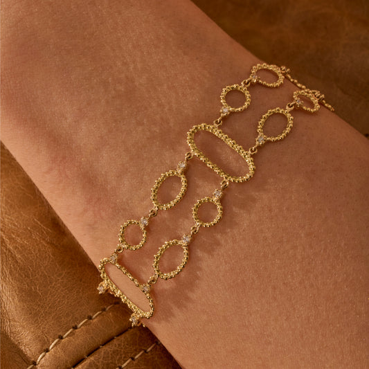 Pulseira Duna Dupla 18k