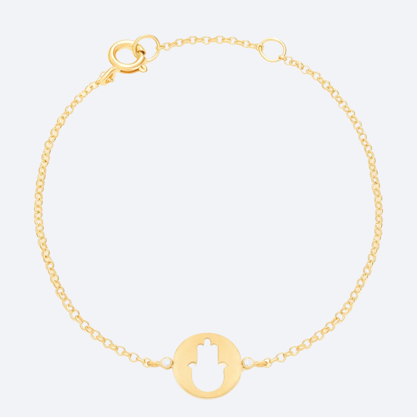 Pulseira Fé - Hamsa 18k