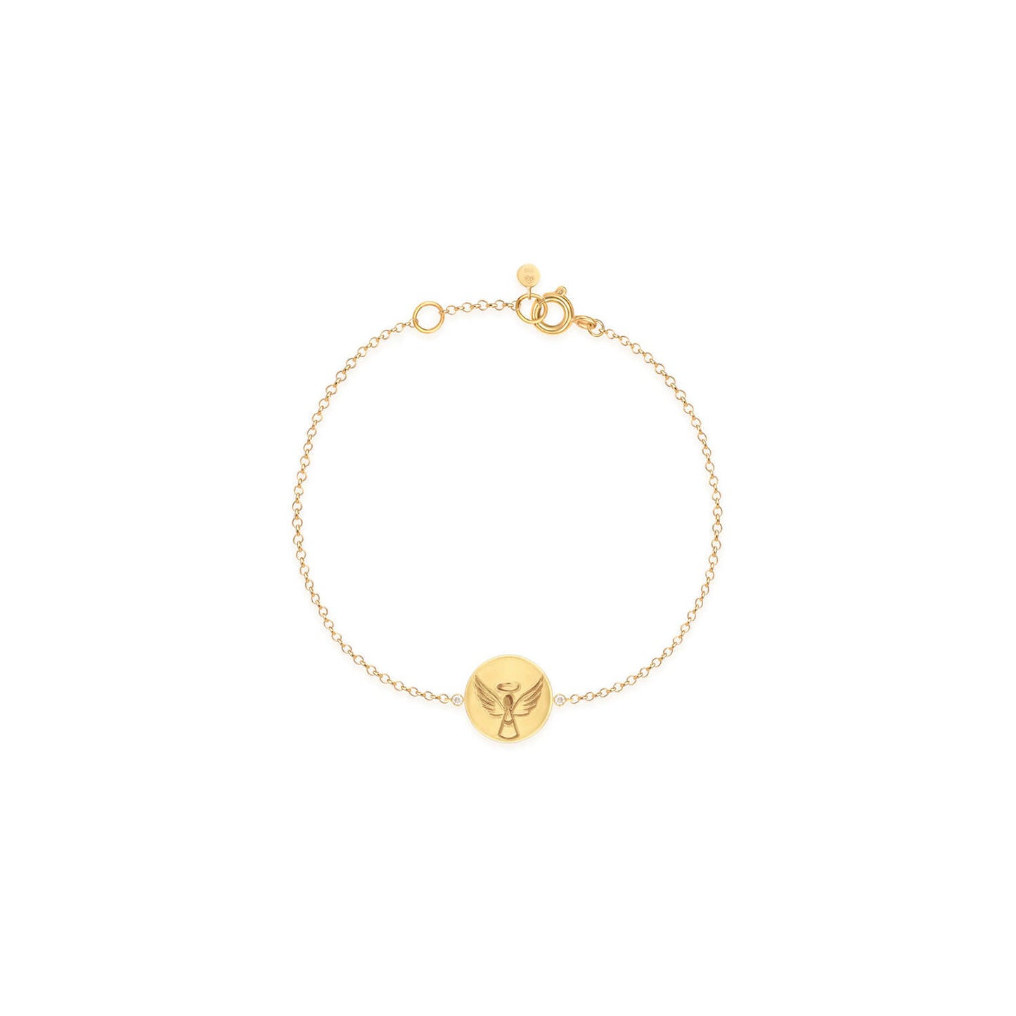Pulseira Fé - Anjo 18k