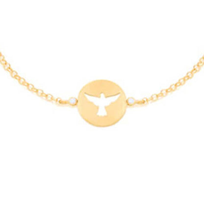 Pulseira Fé - Espírito Santo 18k