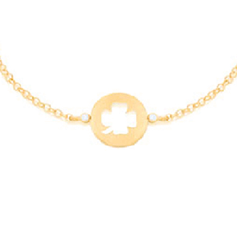 Pulseira Fé - Trevo 18k