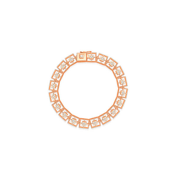 Pulseira Filo Quadrada 18k