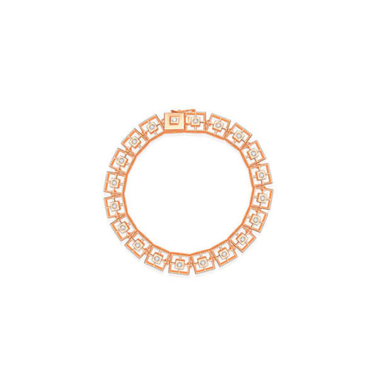 Pulseira Filo Quadrada 18k