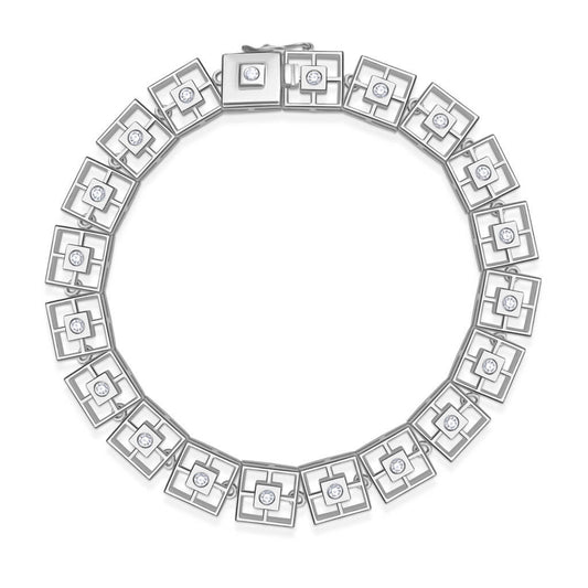 Pulseira Filo Quadrada 18k