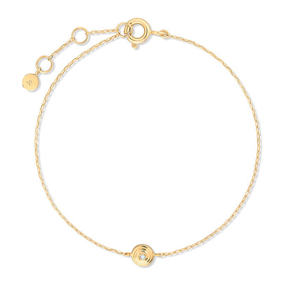 Pulseira Fina Ciclos Mini 18k