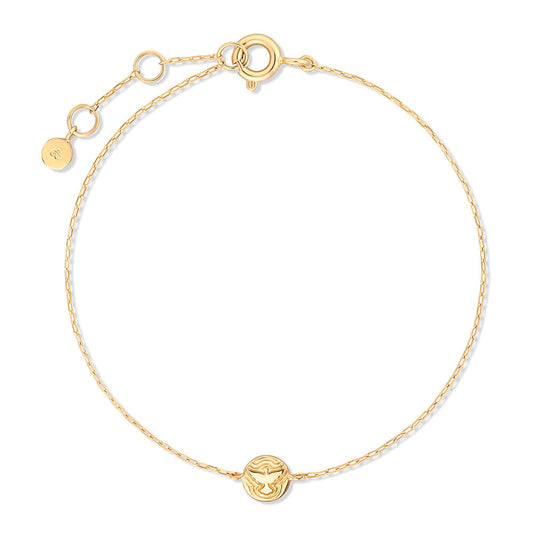 Pulseira Fina Espírito Santo 18k