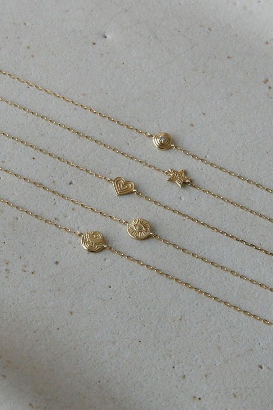 Pulseira Fina Espírito Santo 18k