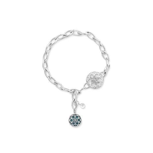 Pulseira Flor da Vida Elipse 18k
