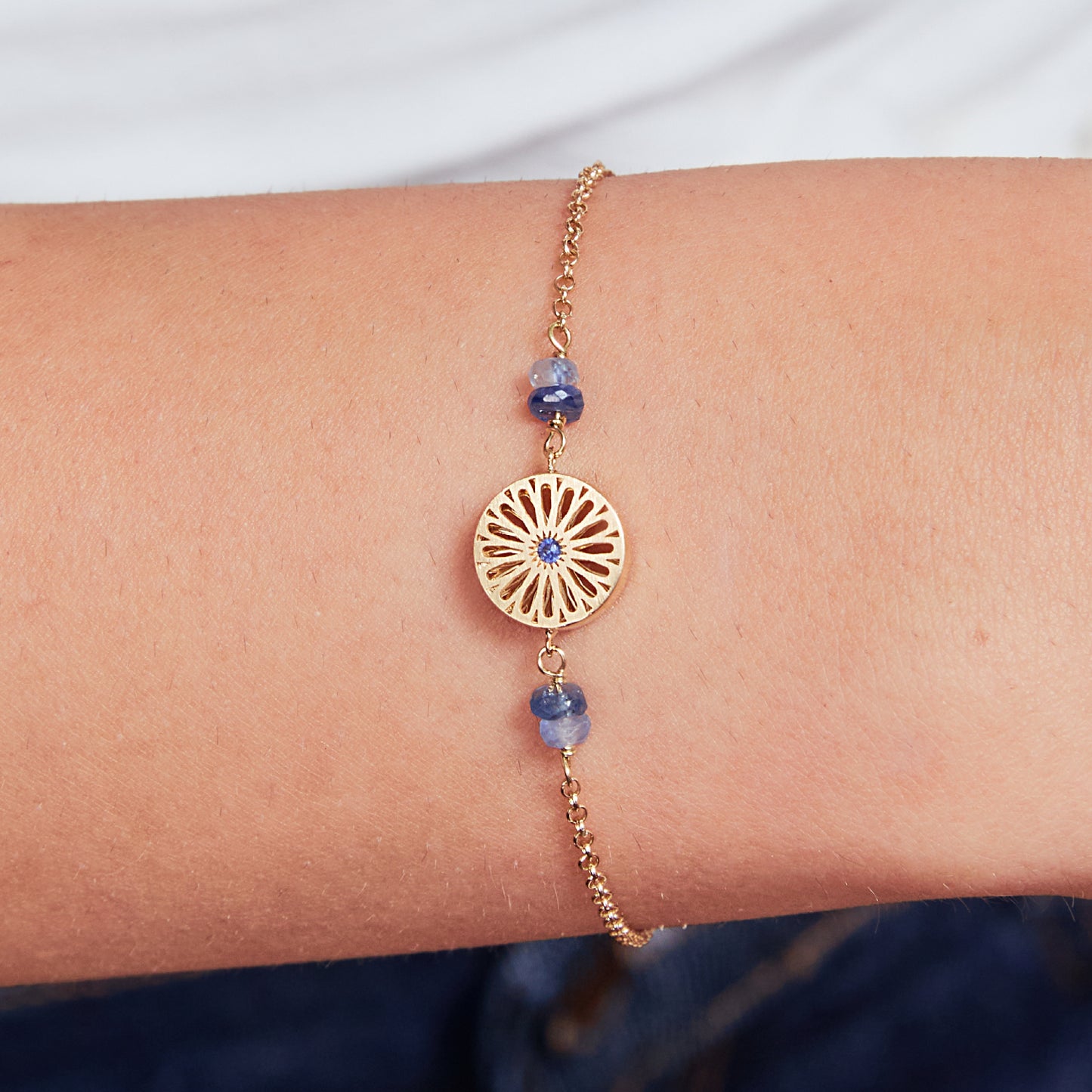 Pulseira Gaudí Safira 18k