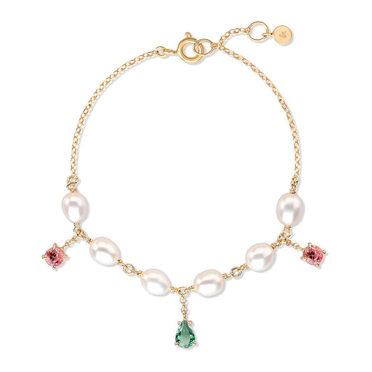 Pulseira Happiness Pérolas 18k