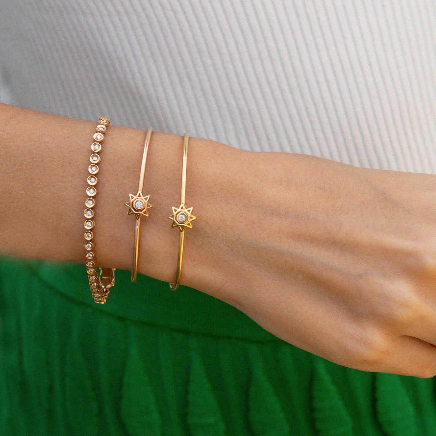 Pulseira Riviera Round 18k