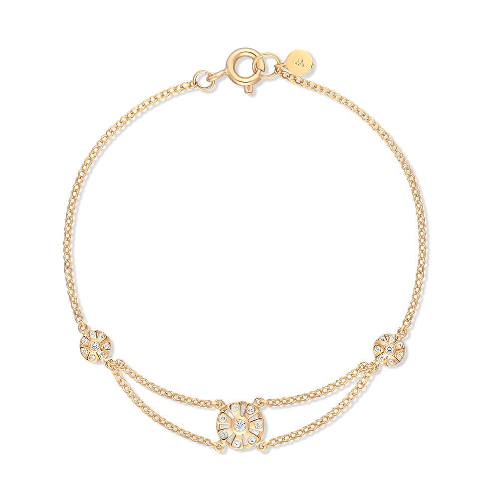 Pulseira Snow Trio 18k