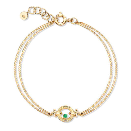 Pulseira Sunset Esmeralda 18k