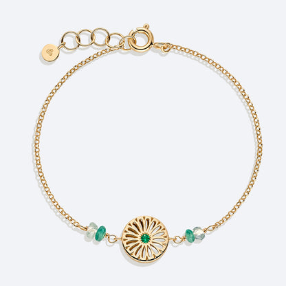Pulseira Gaudí Esmeralda 18k