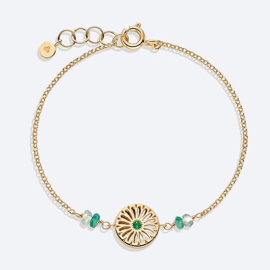 Pulseira Gaudí Esmeralda 18k