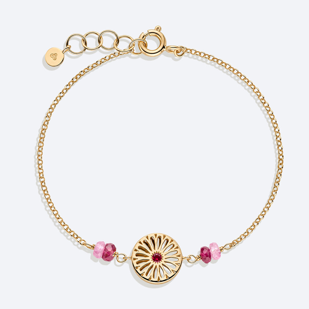 Pulseira Gaudí Rubi 18k
