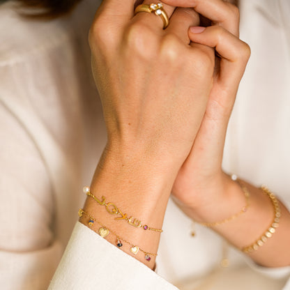 Pulseira Sun Love Safiras Coloridas 18k
