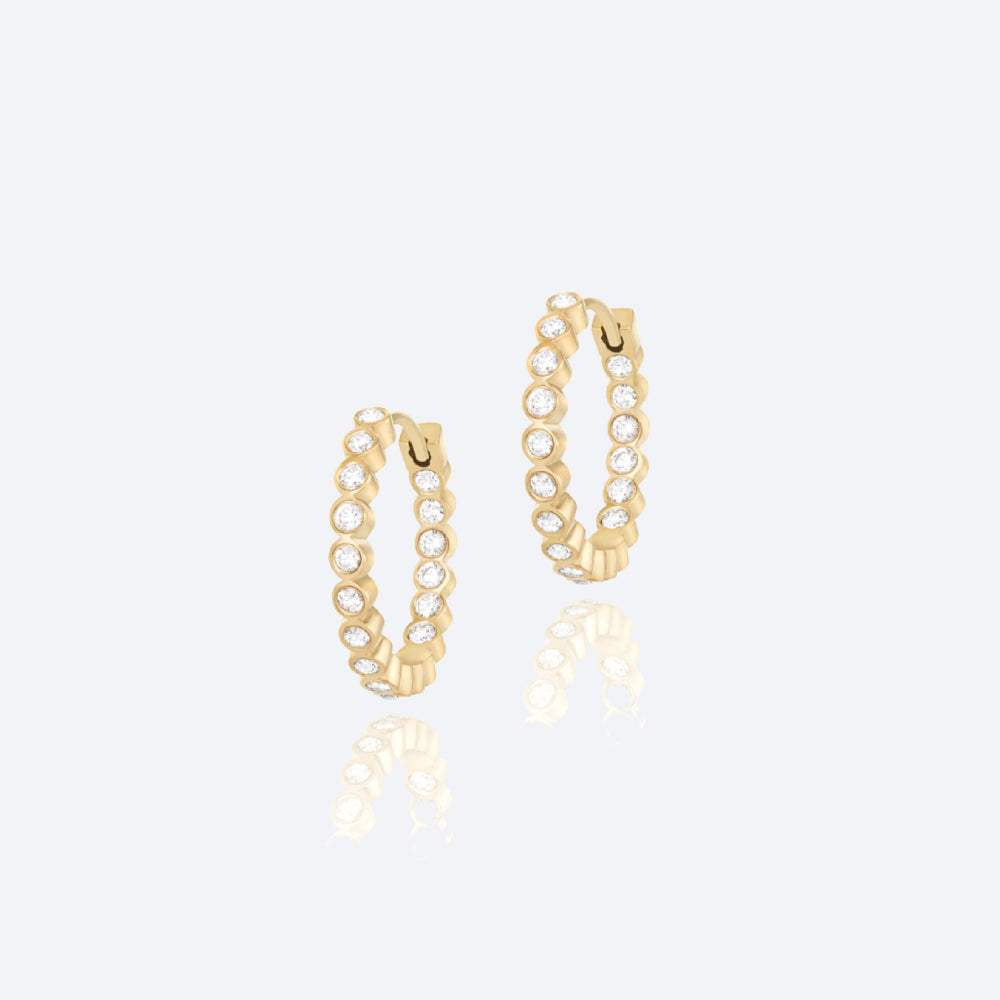 Brinco Argola Glow Petit 18k