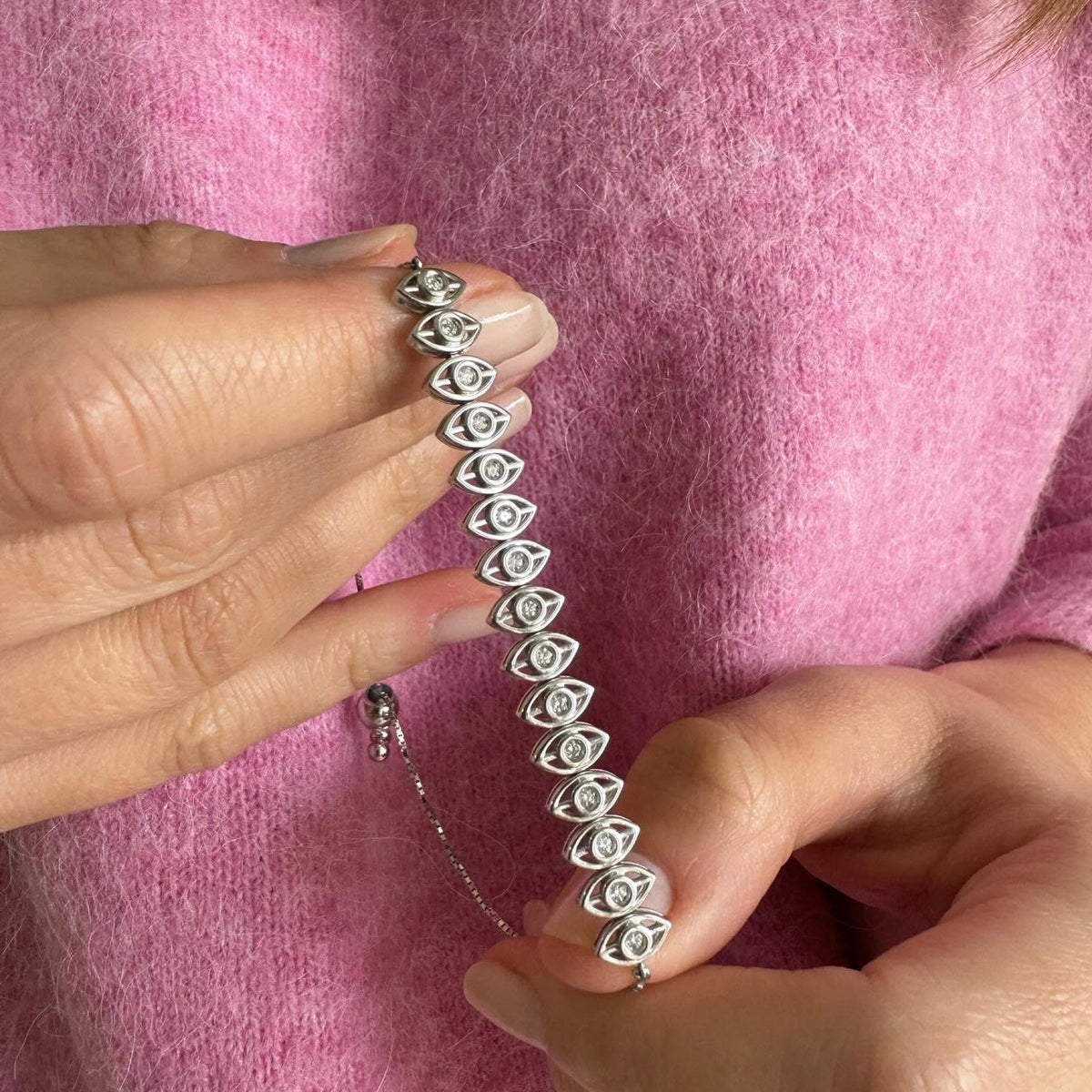 Pulseira Ajustável Filo Navetes 18k