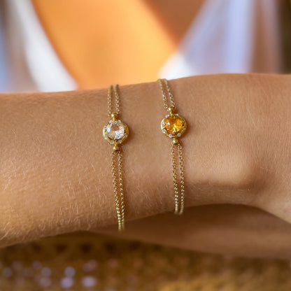 Pulseira Solar com Brilhantes 18k